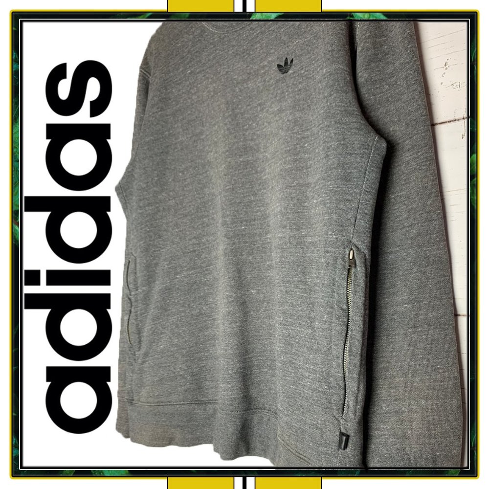 S/Small Gray Adidas Kanye West Limited Edition Crewneck Sweater/Sweatshirt